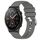 Per Huawei Watch GT2 Pro 22mm cinturino in silicone con fibbia argento lucido liquido (grigio scuro) Per Huawei Watch GT2 Pro 22mm cinturino in silicone con fibbia argento lucido liquido (grigio scuro)