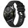 Per Huawei Watch GT3 42mm 20mm cinturino in silicone con fibbia argento lucido liquido (nero) Per Huawei Watch GT3 42mm 20mm cinturino in silicone con fibbia argento lucido liquido (nero)