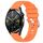 Per Huawei Watch GT3 42mm 20mm cinturino in silicone con fibbia argento lucido liquido (arancione) Per Huawei Watch GT3 42mm 20mm cinturino in silicone con fibbia argento lucido liquido (arancione)