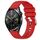 Per Huawei Watch GT3 42mm 20mm Cinturino in silicone con fibbia in argento lucido liquido (rosso) Per Huawei Watch GT3 42mm 20mm Cinturino in silicone con fibbia in argento lucido liquido (rosso)