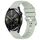 Per Huawei Watch GT3 42mm 20mm Cinturino in silicone con fibbia argento lucido liquido (verde) Per Huawei Watch GT3 42mm 20mm Cinturino in silicone con fibbia argento lucido liquido (verde)