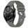 Per Huawei Watch GT3 42mm 20mm Cinturino in silicone con fibbia argento lucido liquido (grigio scuro) Per Huawei Watch GT3 42mm 20mm Cinturino in silicone con fibbia argento lucido liquido (grigio scuro)