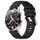 Per Huawei Watch GT2 42mm 20mm cinturino in silicone con fibbia argento lucido liquido (nero) Per Huawei Watch GT2 42mm 20mm cinturino in silicone con fibbia argento lucido liquido (nero)
