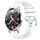 Per Huawei Watch GT2 42mm 20mm Cinturino in silicone con fibbia argento lucido liquido (bianco) Per Huawei Watch GT2 42mm 20mm Cinturino in silicone con fibbia argento lucido liquido (bianco)