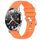 Per Huawei Watch GT2 42mm 20mm cinturino in silicone con fibbia argento lucido liquido (arancione) Per Huawei Watch GT2 42mm 20mm cinturino in silicone con fibbia argento lucido liquido (arancione)