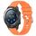Per Huawei Watch 2 Cinturino in silicone con fibbia in argento lucido liquido da 20 mm (arancione) Per Huawei Watch 2 Cinturino in silicone con fibbia in argento lucido liquido da 20 mm (arancione)