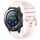 Per Huawei Watch 2 cinturino in silicone con fibbia in argento lucido liquido da 20 mm (rosa) Per Huawei Watch 2 cinturino in silicone con fibbia in argento lucido liquido da 20 mm (rosa)
