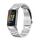Per Fitbit Charge 6 cinturino per orologio in metallo in acciaio inossidabile con tre perline (argento) Per Fitbit Charge 6 cinturino per orologio in metallo in acciaio inossidabile con tre perline (argento)
