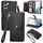 Per Samsung Galaxy S23 5G Love Custodia in pelle con cordino e cerniera (nera) Per Samsung Galaxy S23 5G Love Custodia in pelle con cordino e cerniera (nera)