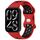 Per cinturino in silicone con fibbia a farfalla bicolore Xiaomi Mi Band 8 (rosso nero) Per cinturino in silicone con fibbia a farfalla bicolore Xiaomi Mi Band 8 (rosso nero)