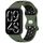 Per Xiaomi Mi Band 8 cinturino in silicone con fibbia a farfalla bicolore (verde oliva nero) Per Xiaomi Mi Band 8 cinturino in silicone con fibbia a farfalla bicolore (verde oliva nero)