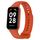 Per Xiaomi Mi Band 8 cinturino in silicone integrato attivo in tinta unita (arancione)