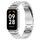 Per Xiaomi Mi Band 8 cinturino attivo in acciaio inossidabile a tre perline + struttura in metallo per orologio (argento) Per Xiaomi Mi Band 8 cinturino attivo in acciaio inossidabile a tre perline + struttura in metallo per orologio (argento)
