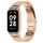 Per Xiaomi Mi Band 8 cinturino attivo in acciaio inossidabile a tre perline + struttura in metallo per orologio (oro rosa) Per Xiaomi Mi Band 8 cinturino attivo in acciaio inossidabile a tre perline + struttura in metallo per orologio (oro rosa)