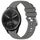 Per Garmin Vivomove Sport cinturino in silicone con fibbia argento lucido liquido (grigio) Per Garmin Vivomove Sport cinturino in silicone con fibbia argento lucido liquido (grigio)