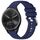 Per cinturino in silicone Garmin Vivomove Sport liquido lucido argento con fibbia (blu scuro) Per cinturino in silicone Garmin Vivomove Sport liquido lucido argento con fibbia (blu scuro)