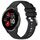 Per cinturino in silicone con fibbia argento lucido Garmin Venu 2 Plus (nero) Per cinturino in silicone con fibbia argento lucido Garmin Venu 2 Plus (nero)