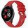 Per cinturino in silicone con fibbia argento lucido Garmin Venu 2 Plus (rosso) Per cinturino in silicone con fibbia argento lucido Garmin Venu 2 Plus (rosso)