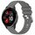 Per cinturino in silicone con fibbia argento lucido liquido Garmin Venu 2 Plus (grigio) Per cinturino in silicone con fibbia argento lucido liquido Garmin Venu 2 Plus (grigio)