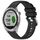 Per cinturino in silicone con fibbia argento lucido Garmin Approach S40 (nero) Per cinturino in silicone con fibbia argento lucido Garmin Approach S40 (nero)