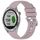 Per cinturino in silicone con fibbia in argento lucido liquido Garmin Approach S40 (viola)