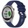 Per cinturino in silicone con fibbia argento lucido Garmin Approach S40 (blu scuro)