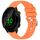 Per cinturino in silicone con fibbia argento lucido liquido Garmin Forerunner 158/55 (arancione)