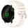 Per cinturino in silicone con fibbia argento lucido liquido Garmin Forerunner 158/55 (Starlight)