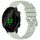Per cinturino in silicone con fibbia in argento lucido liquido Garmin Forerunner 158/55 (verde)