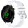 Per cinturino in silicone con fibbia argento lucido liquido Garmin Forerunner 158/55 (bianco) Per cinturino in silicone con fibbia argento lucido liquido Garmin Forerunner 158/55 (bianco)