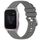 Per cinturino in silicone con fibbia in argento lucido Garmin Venu / Venu SQ Liquid (grigio)