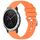 Per Garmin Vivomove3 / Garminmove3 cinturino in silicone con fibbia argento lucido liquido (arancione)