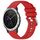 Per Garmin Vivomove3 / Garminmove3 cinturino in silicone con fibbia argento lucido liquido (rosso) Per Garmin Vivomove3 / Garminmove3 cinturino in silicone con fibbia argento lucido liquido (rosso)