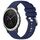 Per Garmin Vivomove3 / Garminmove3 cinturino in silicone con fibbia argento lucido liquido (blu scuro) Per Garmin Vivomove3 / Garminmove3 cinturino in silicone con fibbia argento lucido liquido (blu scuro)