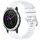 Per Garmin Vivomove3 / Garminmove3 cinturino in silicone con fibbia argento lucido liquido (bianco) Per Garmin Vivomove3 / Garminmove3 cinturino in silicone con fibbia argento lucido liquido (bianco)