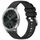 Per cinturino in silicone Garmin VivoMove Luxe / Garminmove Luxe Liquid lucido argento con fibbia (nero)