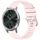 Per cinturino in silicone Garmin VivoMove Luxe / Garminmove Luxe Liquid lucido argento con fibbia (rosa)
