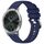 Per cinturino in silicone Garmin VivoMove Luxe / Garminmove Luxe Liquid lucido argento con fibbia (blu scuro) Per cinturino in silicone Garmin VivoMove Luxe / Garminmove Luxe Liquid lucido argento con fibbia (blu scuro)