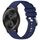 Per cinturino in silicone Garmin VivoMove Style/Vivomove Liquid lucido argento con fibbia (blu scuro)