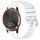 Per cinturino in silicone con fibbia argento lucido Garmin Vivomove HR Sport (bianco)