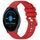 Per cinturino in silicone con fibbia argento lucido liquido Garmin Vivoactive 3/3 Music (rosso) Per cinturino in silicone con fibbia argento lucido liquido Garmin Vivoactive 3/3 Music (rosso)