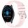 Per cinturino in silicone con fibbia in argento lucido liquido Garmin Vivoactive 3/3 Music (rosa) Per cinturino in silicone con fibbia in argento lucido liquido Garmin Vivoactive 3/3 Music (rosa)