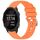 Per cinturino in silicone con fibbia argento lucido per Garmin Forerunner 245/245 Music (arancione) Per cinturino in silicone con fibbia argento lucido per Garmin Forerunner 245/245 Music (arancione)