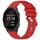 Cinturino per orologio in silicone con fibbia argento lucido per Garmin Forerunner 245/245 Music (rosso)