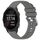 Per cinturino in silicone con fibbia argento lucido per Garmin Forerunner 245/245 Music (grigio) Per cinturino in silicone con fibbia argento lucido per Garmin Forerunner 245/245 Music (grigio)