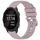 Per cinturino in silicone con fibbia argento lucido per Garmin Forerunner 245/245 Music (viola)