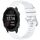 Per cinturino in silicone con fibbia argento lucido per Garmin Forerunner 245/245 Music (bianco) Per cinturino in silicone con fibbia argento lucido per Garmin Forerunner 245/245 Music (bianco)