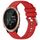 Cinturino per orologio in silicone con fibbia argento lucido per Garmin Forerunner 645/645 Music (rosso) Cinturino per orologio in silicone con fibbia argento lucido per Garmin Forerunner 645/645 Music (rosso)