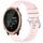 Cinturino per orologio in silicone con fibbia argento lucido per Garmin Forerunner 645/645 Music (rosa)