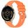 Per cinturino in silicone con fibbia argento lucido liquido Garmin Venu 3S (arancione)